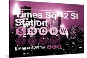 Subway and City Art - Times Square - 42 Street Station-Philippe Hugonnard-Stretched Canvas