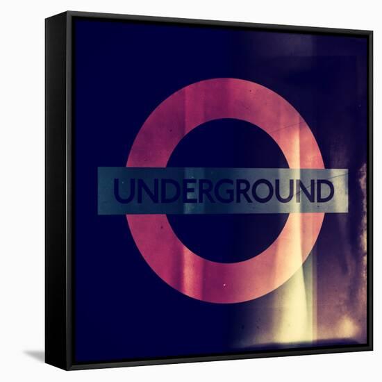 Subway and City Art - Underground London-Philippe Hugonnard-Framed Stretched Canvas