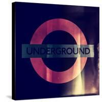 Subway and City Art - Underground London-Philippe Hugonnard-Stretched Canvas