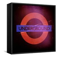 Subway and City Art - Underground London-Philippe Hugonnard-Framed Stretched Canvas