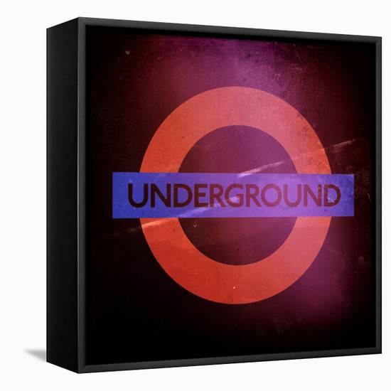 Subway and City Art - Underground London-Philippe Hugonnard-Framed Stretched Canvas