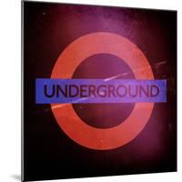 Subway and City Art - Underground London-Philippe Hugonnard-Mounted Photographic Print