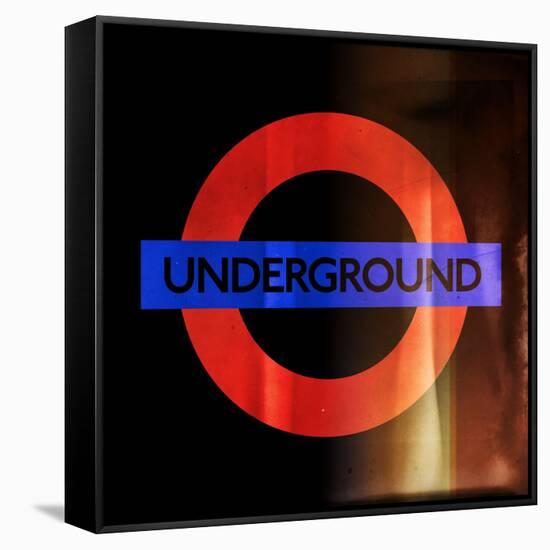 Subway and City Art - Underground London-Philippe Hugonnard-Framed Stretched Canvas