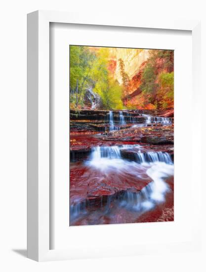 Subway Approach, Autumn Zion National Park, Natural Wonder, Southern Utah-Vincent James-Framed Photographic Print