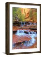 Subway Cascades and Approach at Zion-Vincent James-Framed Photographic Print