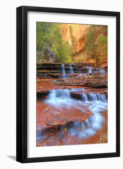 Subway Cascades and Approach at Zion-Vincent James-Framed Photographic Print