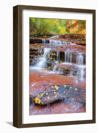 Subway Cascades Approach at Zion-Vincent James-Framed Photographic Print