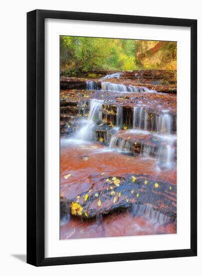 Subway Cascades Approach at Zion-Vincent James-Framed Photographic Print