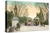 Subway Entrance, Boston, Mass.-null-Stretched Canvas