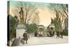 Subway Entrance, Boston, Mass.-null-Stretched Canvas