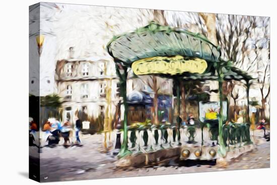 Subway Entrance II - In the Style of Oil Painting-Philippe Hugonnard-Stretched Canvas