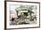 Subway Entrance - In the Style of Oil Painting-Philippe Hugonnard-Framed Giclee Print