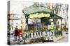 Subway Entrance - In the Style of Oil Painting-Philippe Hugonnard-Stretched Canvas