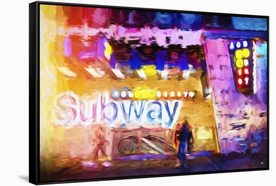Subway - In the Style of Oil Painting-Philippe Hugonnard-Framed Stretched Canvas