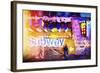 Subway - In the Style of Oil Painting-Philippe Hugonnard-Framed Giclee Print