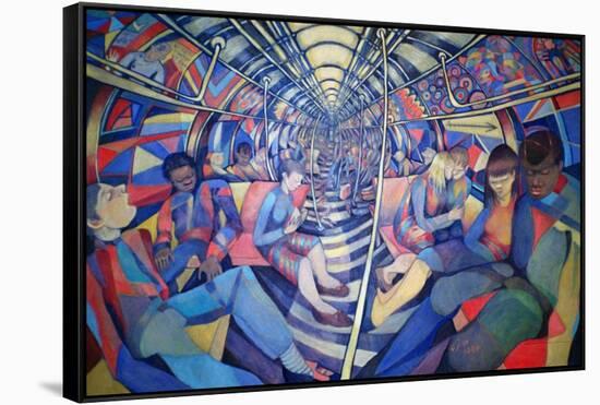 Subway NYC, 1994-Charlotte Johnson Wahl-Framed Stretched Canvas