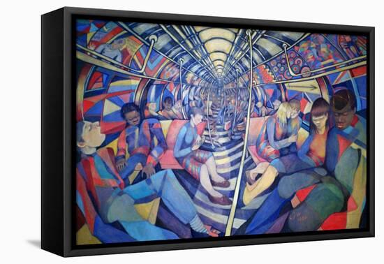 Subway NYC, 1994-Charlotte Johnson Wahl-Framed Stretched Canvas