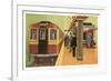 Subway Platform, Chicago, Illinois-null-Framed Premium Giclee Print