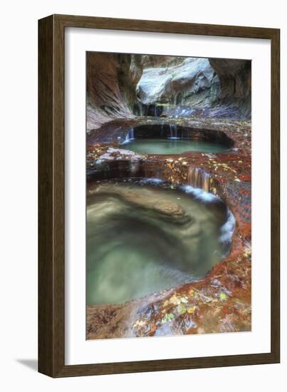 Subway Pools at Zion-Vincent James-Framed Photographic Print