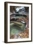 Subway Pools at Zion-Vincent James-Framed Photographic Print