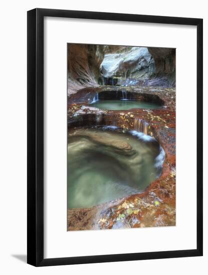 Subway Pools at Zion-Vincent James-Framed Photographic Print