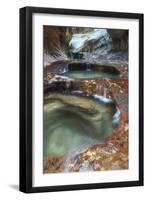 Subway Pools at Zion-Vincent James-Framed Photographic Print