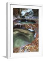 Subway Pools at Zion-Vincent James-Framed Photographic Print