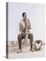 Subway Saxophone, 1998-Max Ferguson-Stretched Canvas