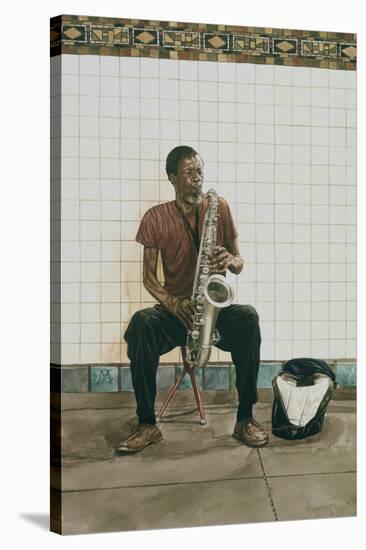 Subway Saxophone, 2008-Max Ferguson-Stretched Canvas