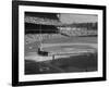 Subway Series: Overall View of Yankee Stadium as the NY Yankees, Umpires and the Brooklyn Dodgers-Ralph Morse-Framed Premium Photographic Print