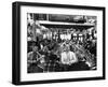 Subway Series: Rapt Audience in Bar Watching World Series Game from New York on TV-Francis Miller-Framed Photographic Print