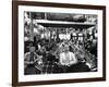 Subway Series: Rapt Audience in Bar Watching World Series Game from New York on TV-Francis Miller-Framed Photographic Print