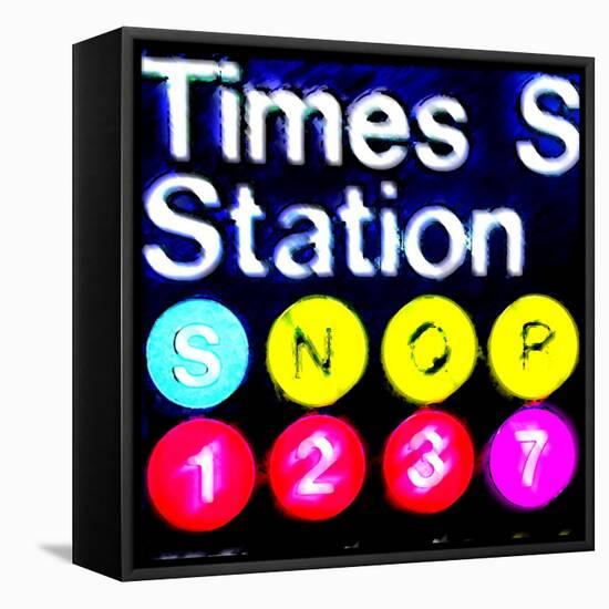 Subway Sign, New York-Tosh-Framed Stretched Canvas