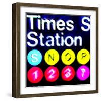 Subway Sign, New York-Tosh-Framed Art Print