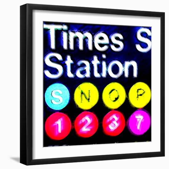 Subway Sign, New York-Tosh-Framed Art Print