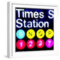 Subway Sign, New York-Tosh-Framed Art Print