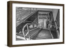 Subway Stairs-Robert Goldwitz-Framed Giclee Print