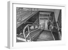 Subway Stairs-Robert Goldwitz-Framed Giclee Print