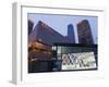 Subway Station Entrance in Front of the World Trade Center Hotel, Guomao District, Beijing, China-Kober Christian-Framed Photographic Print