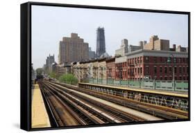 Subway Station in New York City-p.lange-Framed Stretched Canvas