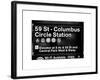 Subway Station Signs, 59 Street Columbus Circle Station, Manhattan, NYC, White Frame-Philippe Hugonnard-Framed Art Print