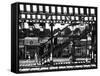 Subway Station, Williamsburg, Brooklyn, New York, United States, Black and White Photography-Philippe Hugonnard-Framed Stretched Canvas