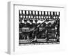 Subway Station, Williamsburg, Brooklyn, New York, United States, Black and White Photography-Philippe Hugonnard-Framed Photographic Print