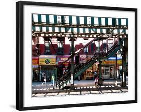 Subway Station, Williamsburg, Brooklyn, New York, United States-Philippe Hugonnard-Framed Photographic Print