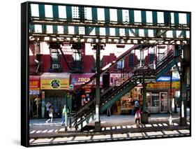 Subway Station, Williamsburg, Brooklyn, New York, United States-Philippe Hugonnard-Framed Stretched Canvas