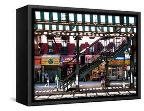 Subway Station, Williamsburg, Brooklyn, New York, United States-Philippe Hugonnard-Framed Stretched Canvas