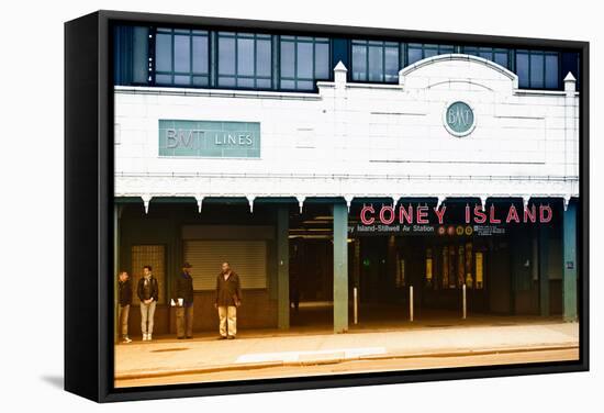 Subway Stations - Coney Island - New York - United States-Philippe Hugonnard-Framed Stretched Canvas