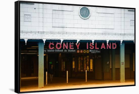 Subway Stations - Coney Island - New York - United States-Philippe Hugonnard-Framed Stretched Canvas