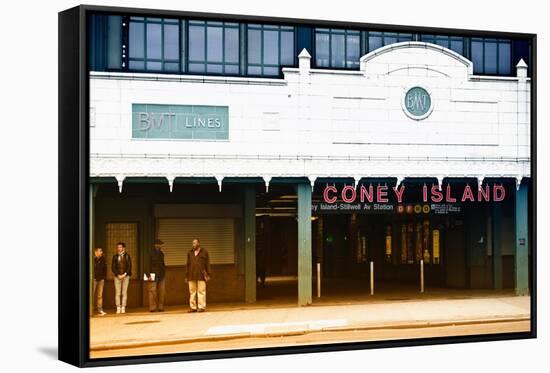 Subway Stations - Coney Island - New York - United States-Philippe Hugonnard-Framed Stretched Canvas