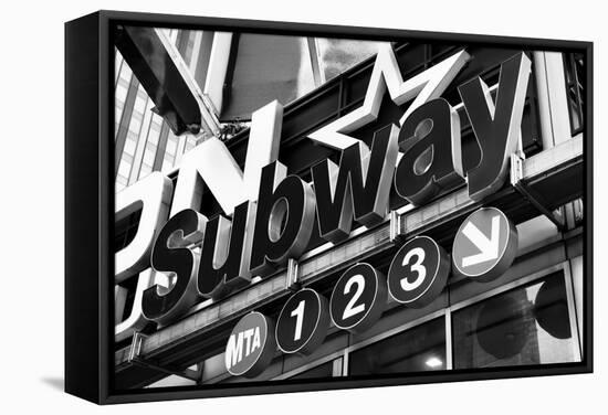 Subway Stations - Manhattan - New York City - United States-Philippe Hugonnard-Framed Stretched Canvas